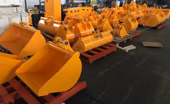 Excavator Wheel Digger Gp Digging Heavy Duty Rock Mining Tilt Tilting Trenching Grading V Ditch Cleaning Ditching Sieve Mud Screening Skeleton Cat Bucket
