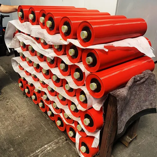 Polymer Carrier Support Comb Screwed Impact Buffer Idler Rubber Belt Steel Conveyor Roller 