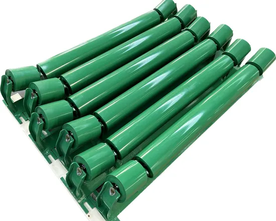 Belt Conveyor HDPE Nylon Plastic Steel Self Aligning Training Carry Carrier Trough Rubber Coated Disc Impact Offset Flat Return Wing Guide Garland Roller 